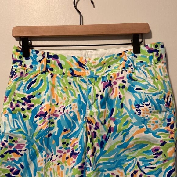 Lilly Pulitzer Multicolor Sea Soire The Chipper Bermuda Shorts Size 2 - Picture 2 of 8